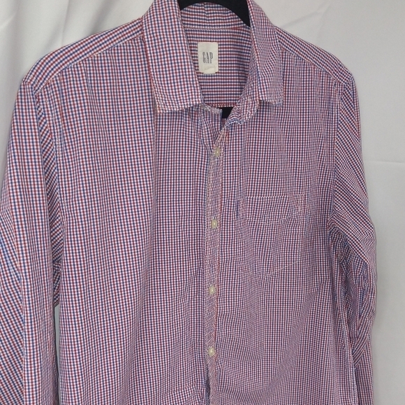 Gap Men's Checked Button Down Shirt Sz Medium - Picture 2 of 8